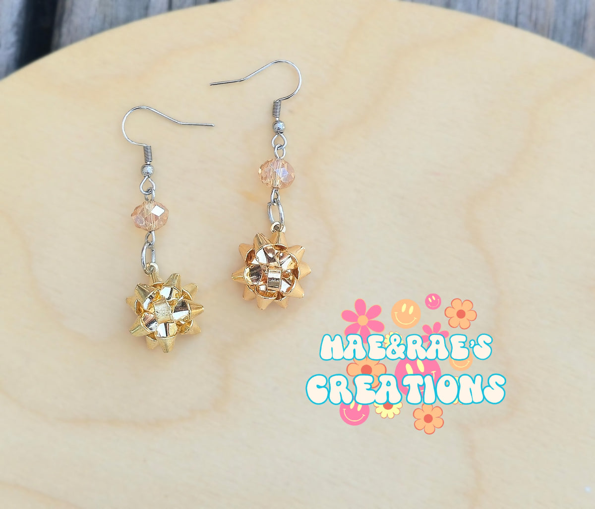 Christmas Bow Earrings - 4 Styles