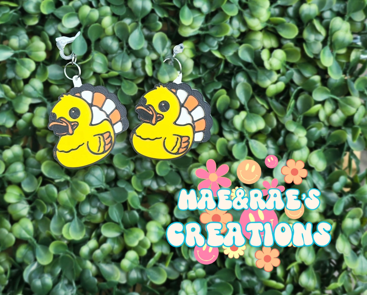 Turkey Duck Earrings