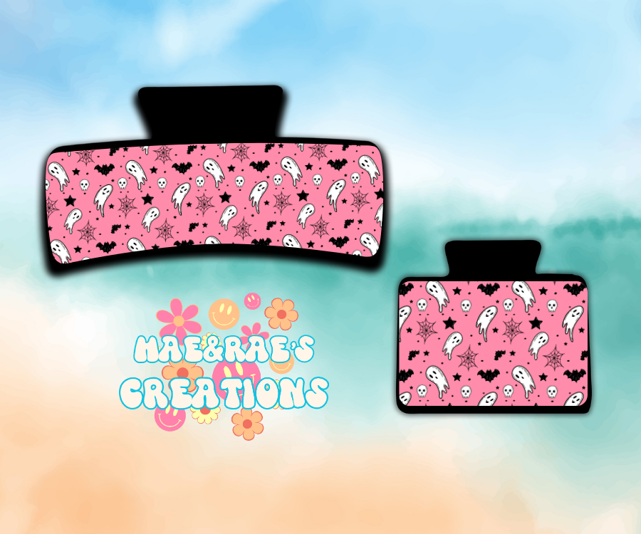 Creepin' Pink Claw Clip