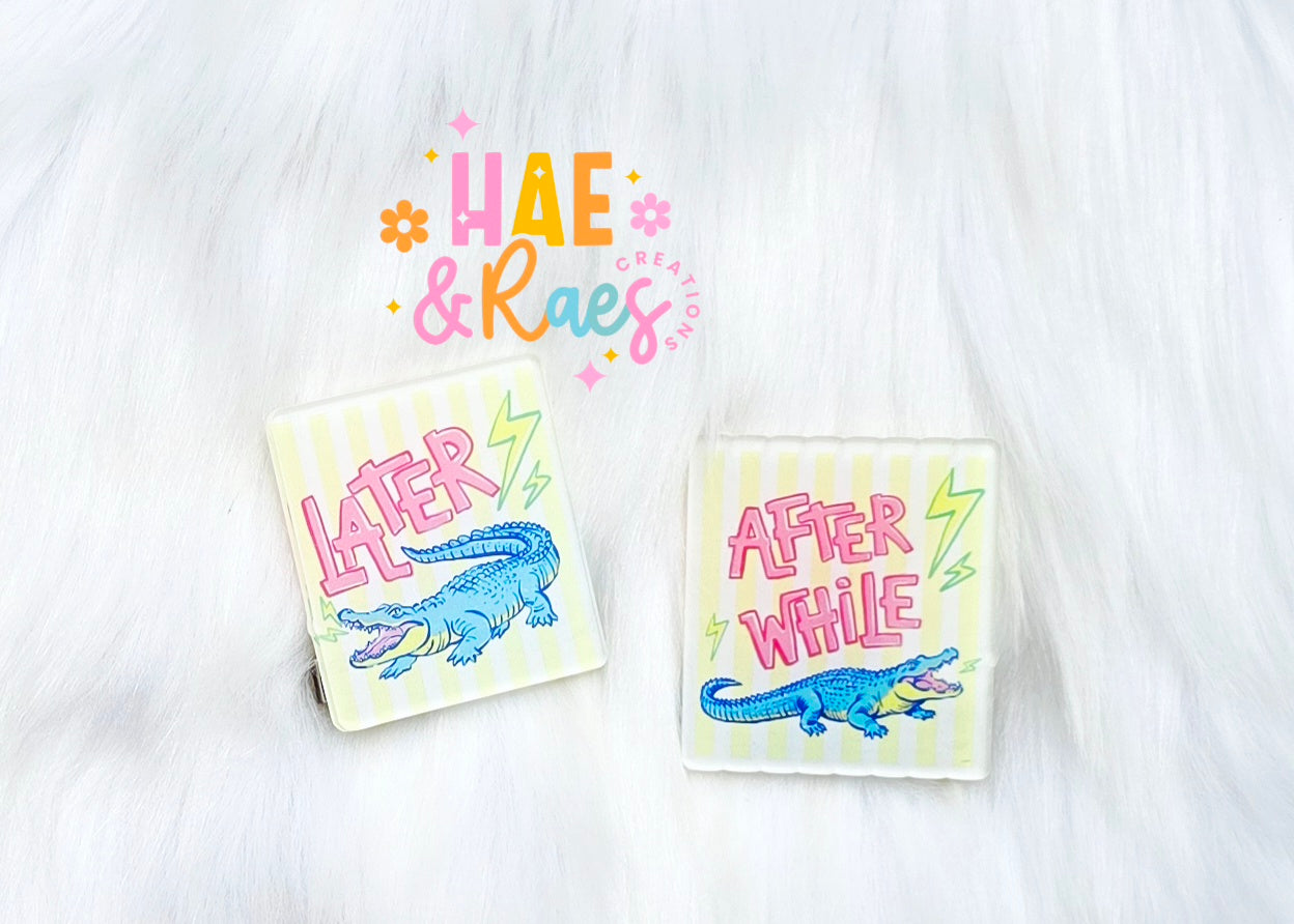 Gator Phrase Hairclip Set