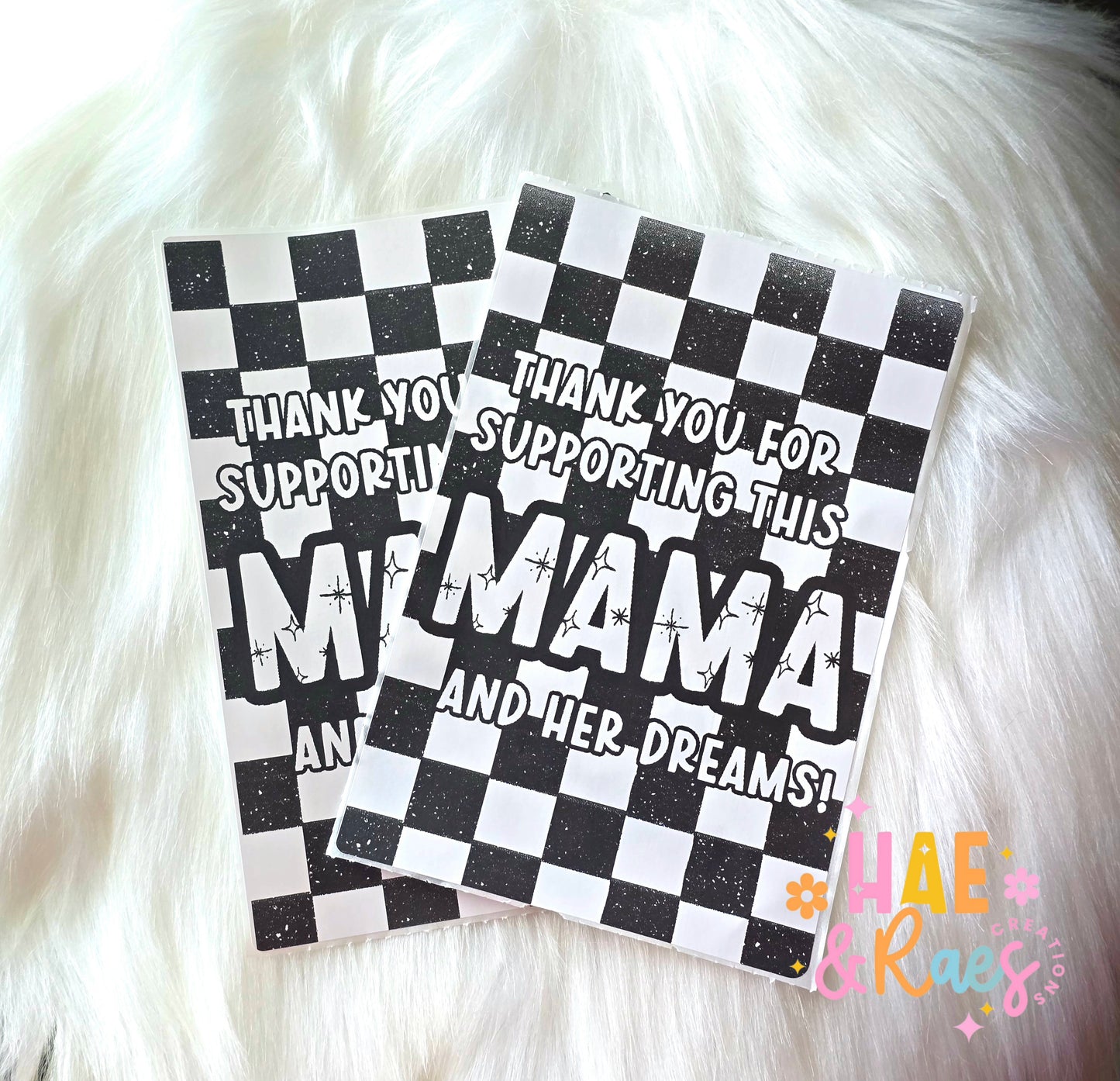 Mamas Dreams 4x6 Package Stickers
