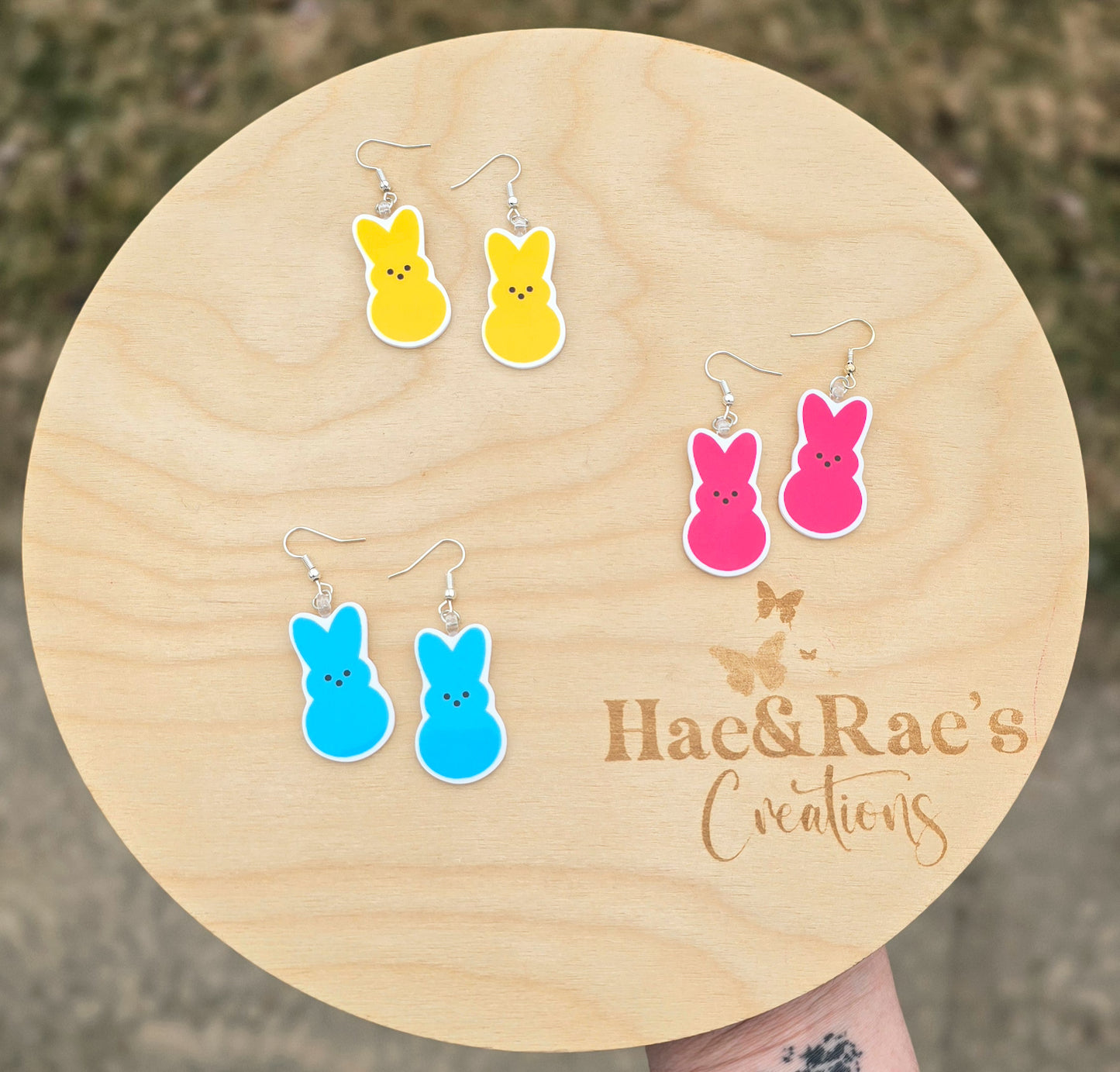 Bunny Marshmallow Earrings
