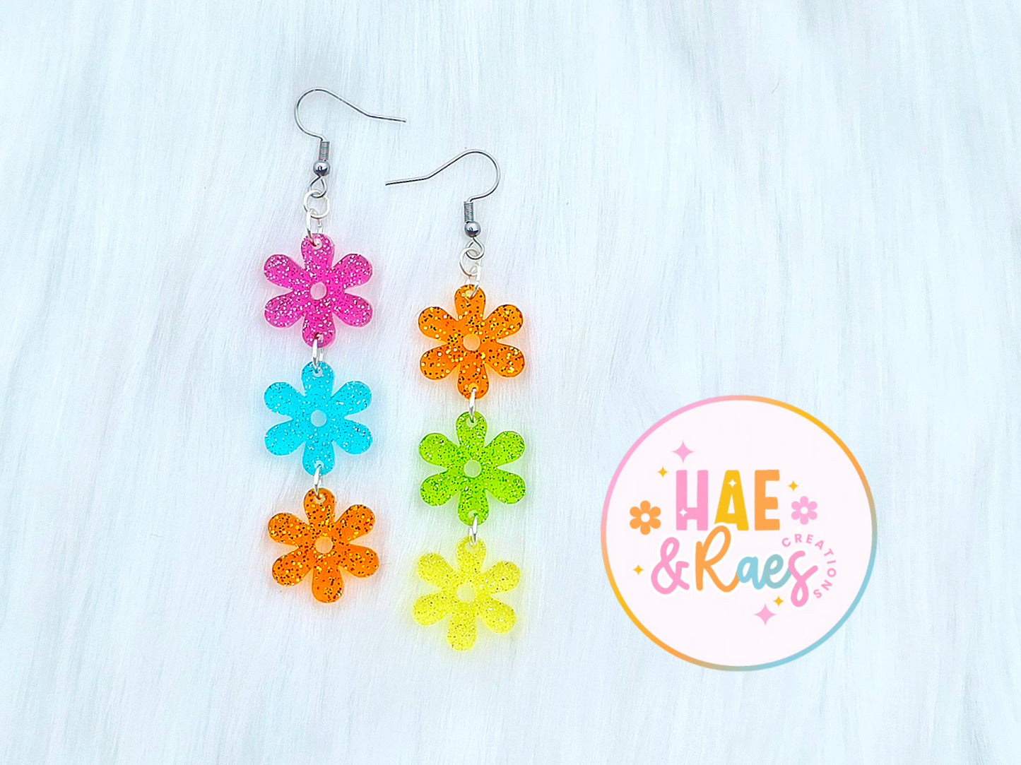 Neon Daisy Stacks