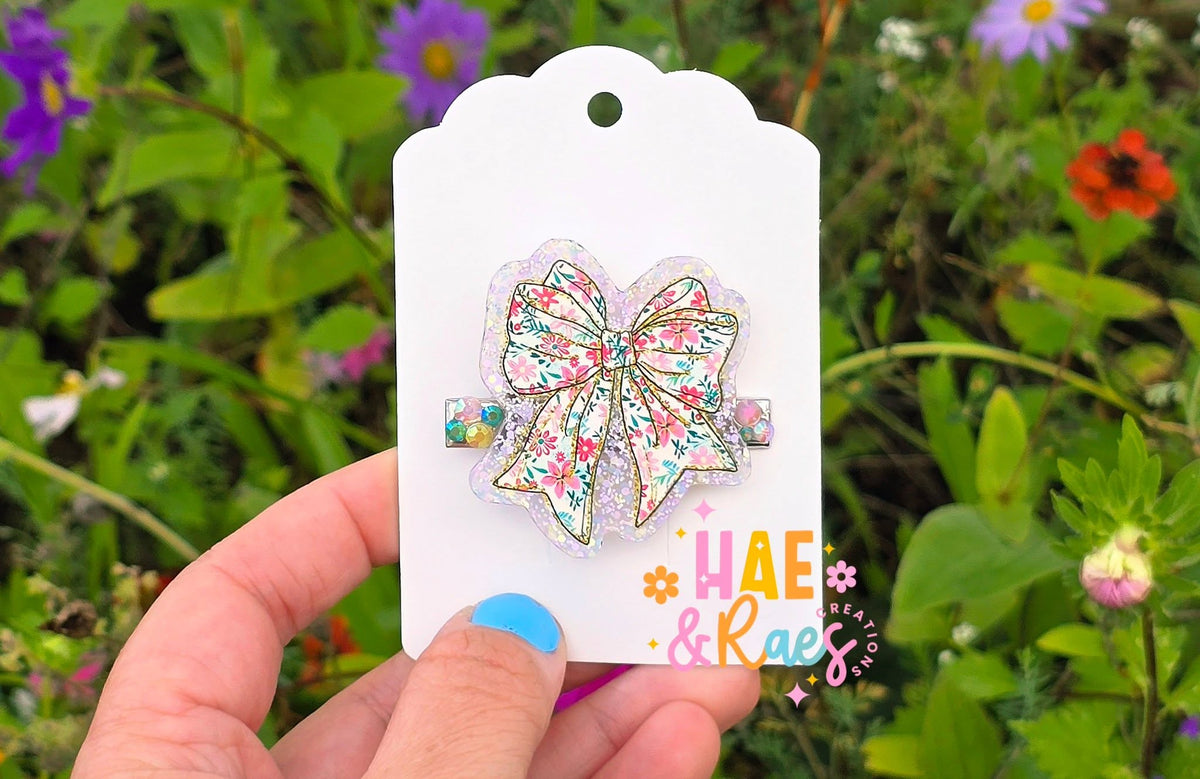 Wildflower Bow SINGLE Hairclip
