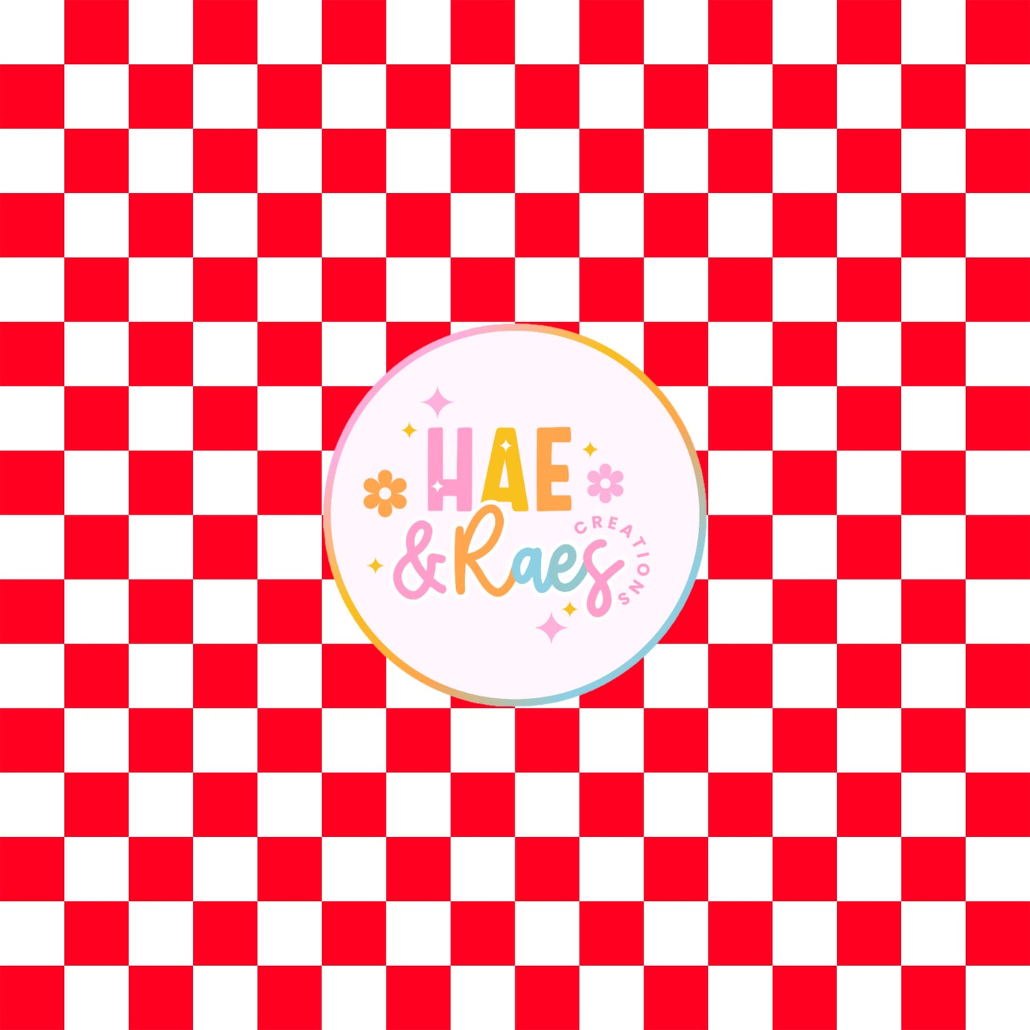 Checkered Red&White