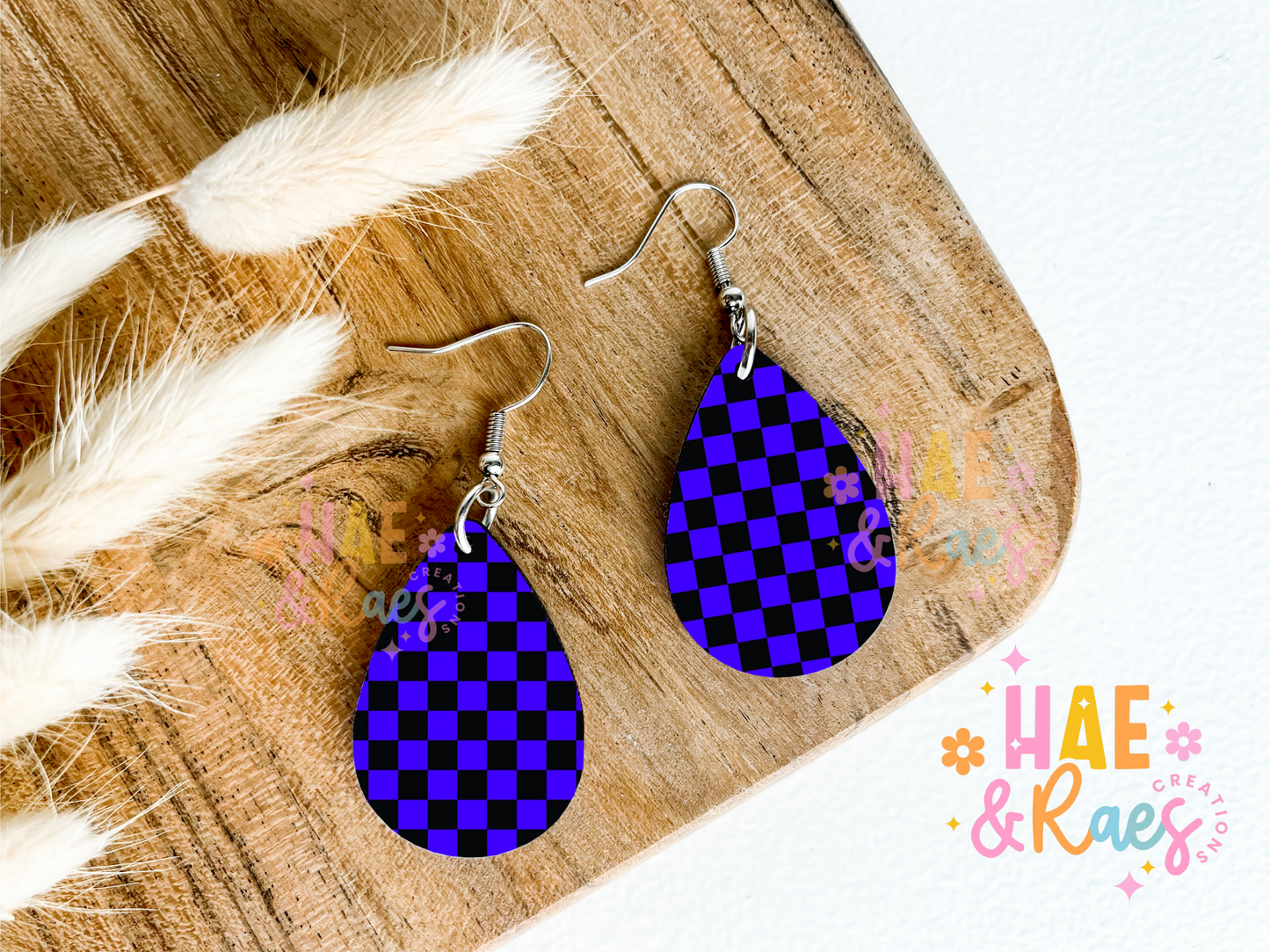Checkered Royal Blue