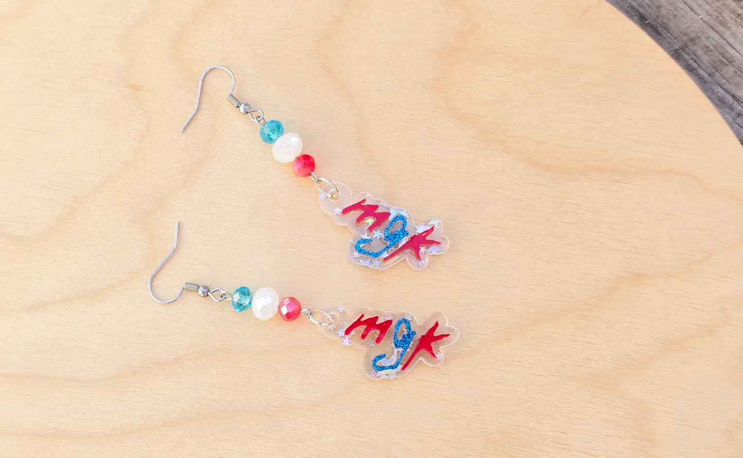 ❤️🤍💙MGK Earrings💙🤍❤️