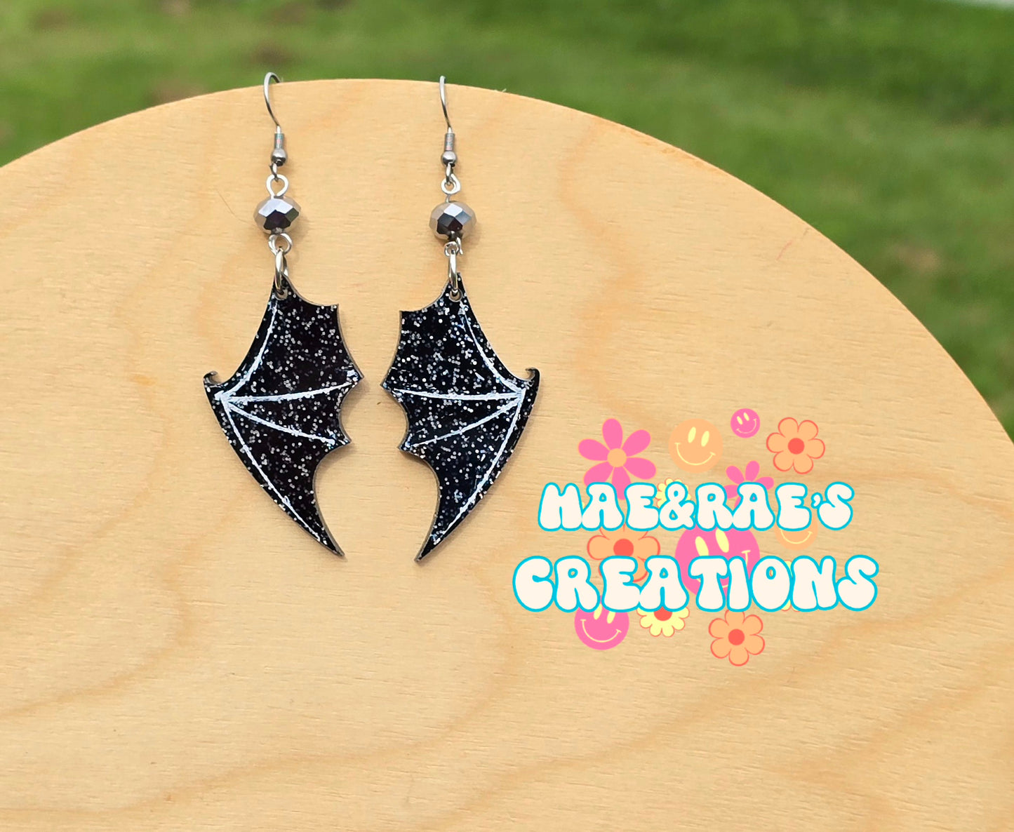 Vampire Wing Earrings