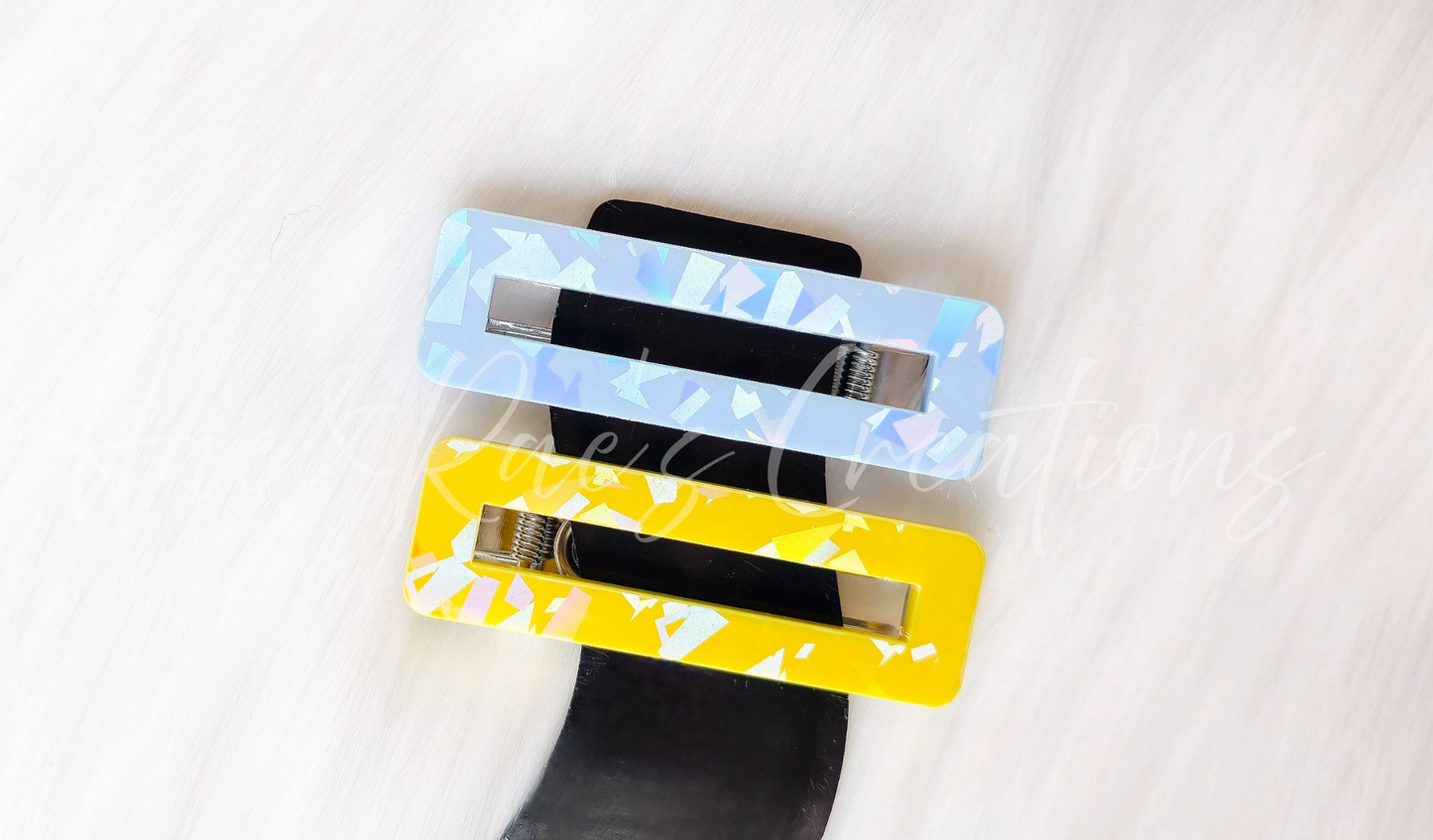 Royal Pop Acrylic Hairclips