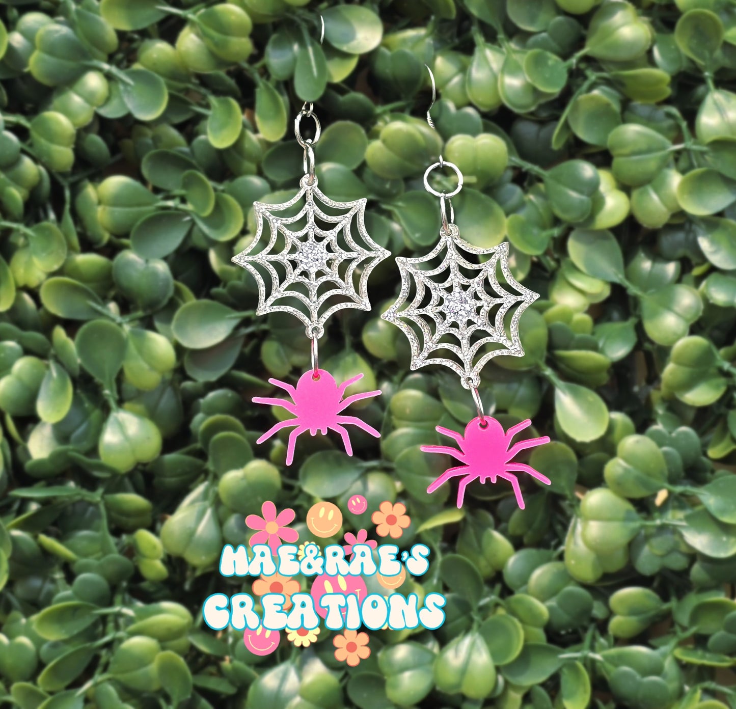 Spider Web Stacked Earrings