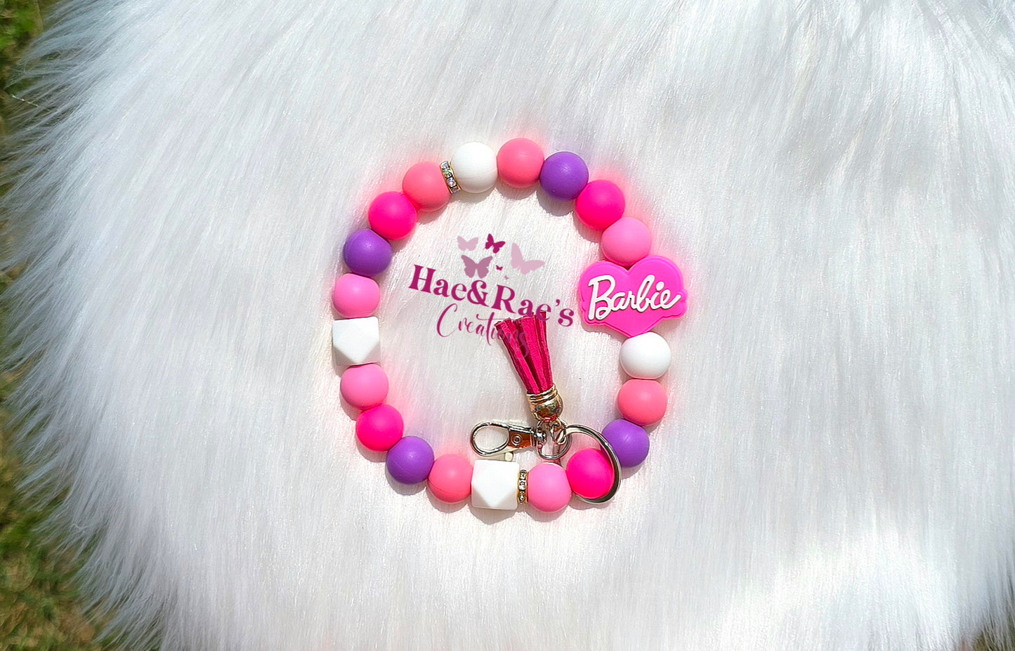 Love Barbie (Beaded Wristlet)