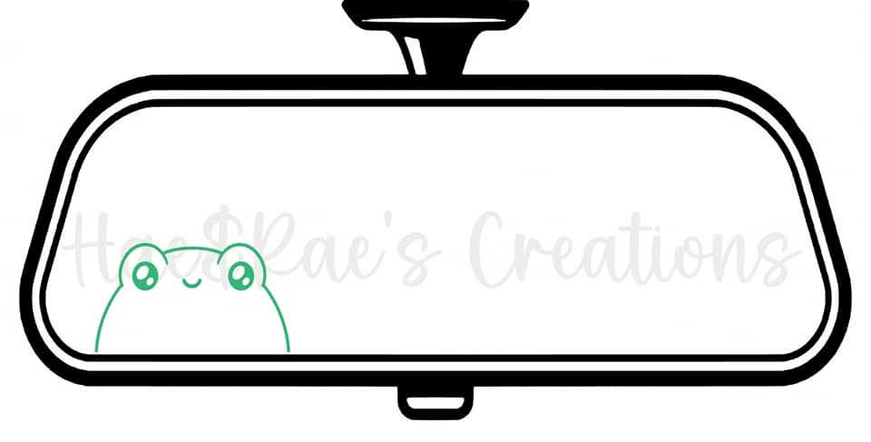 Frog Mirror Decal