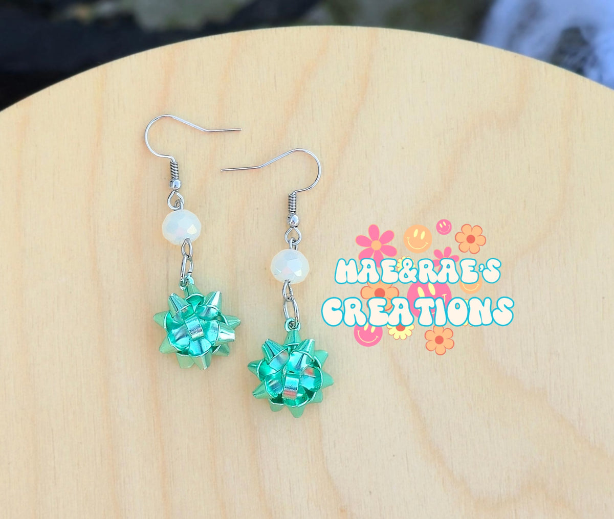 Christmas Bow Earrings - 4 Styles