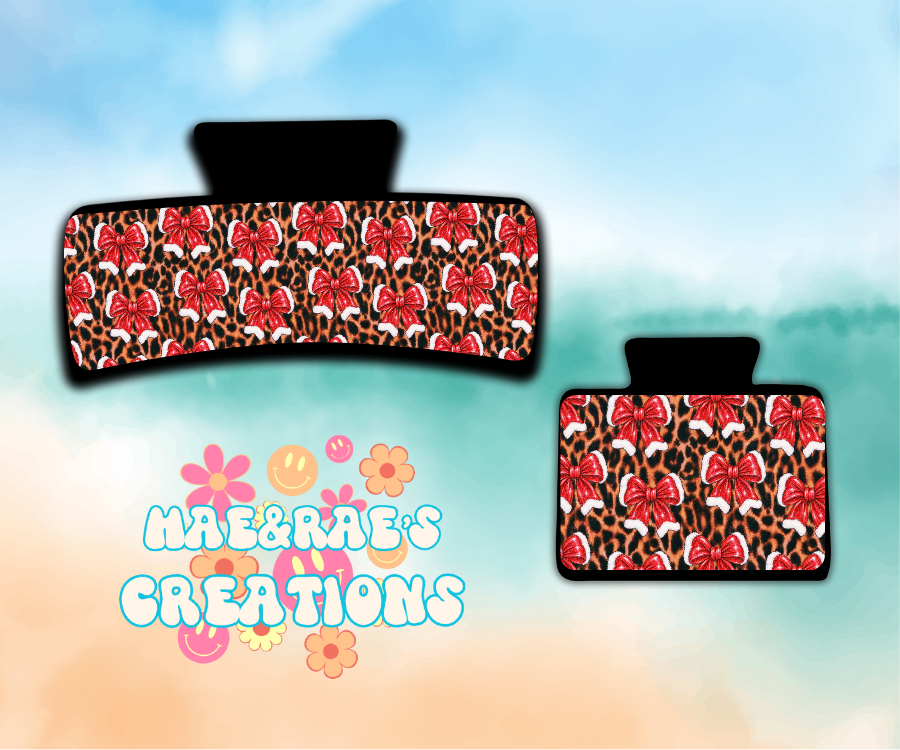 Wild Christmas Claw Clip - 2 Styles