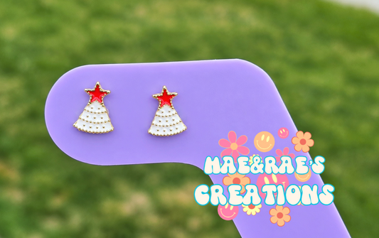 Christmas Tree Stud Earrings - 2 Styles