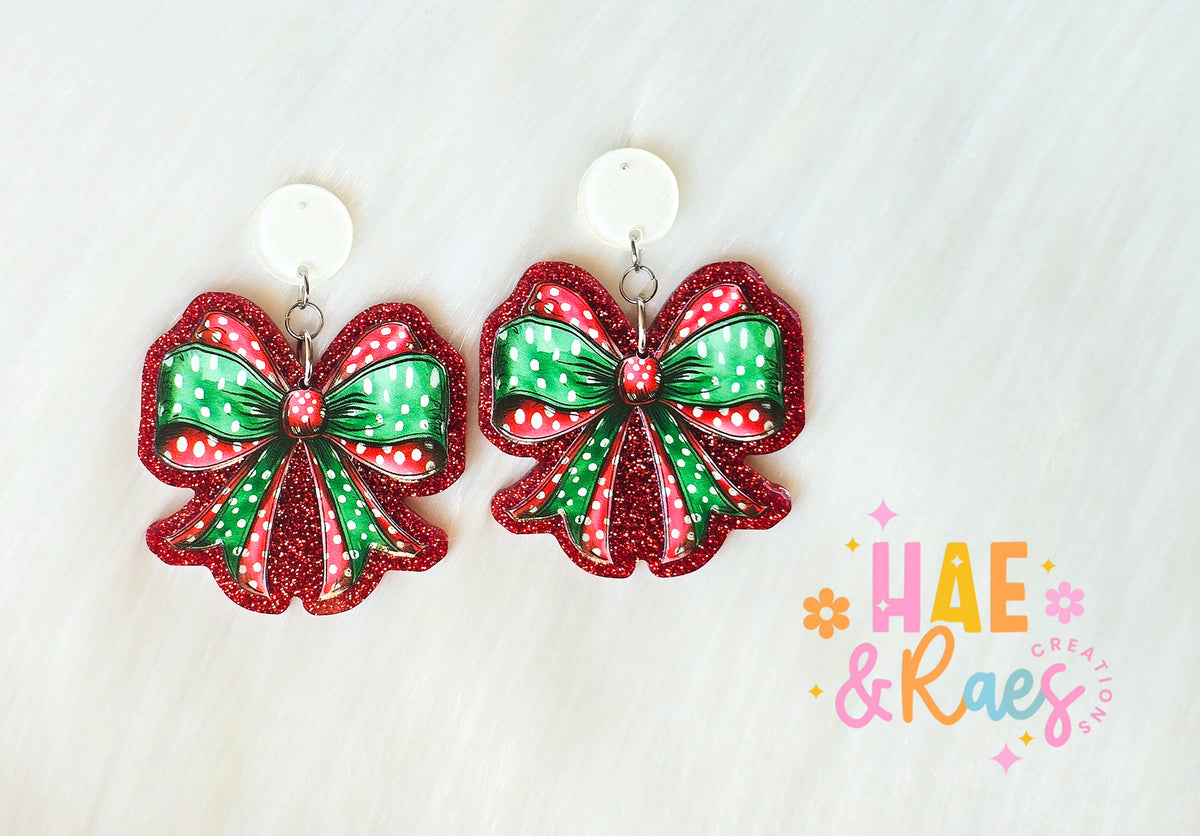 Coquette Christmas Earrings - 4 Styles