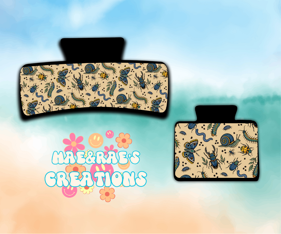 Boho Bugs Claw Clip - 2 Styles