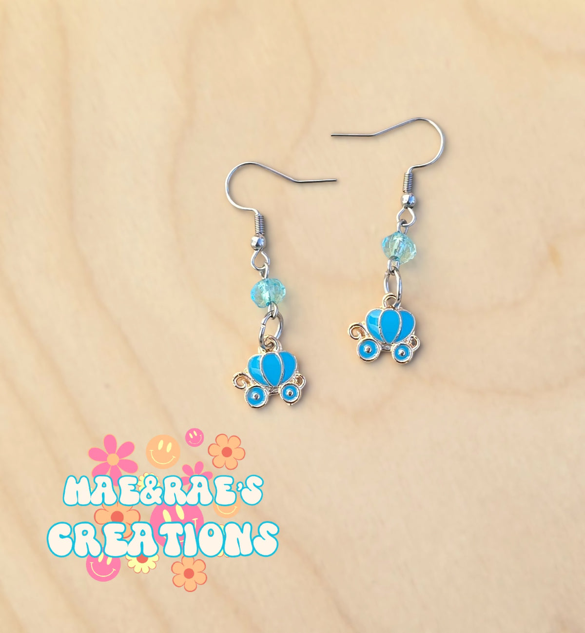 Pumpkin Carriage Enamel Earrings - 4 Styles