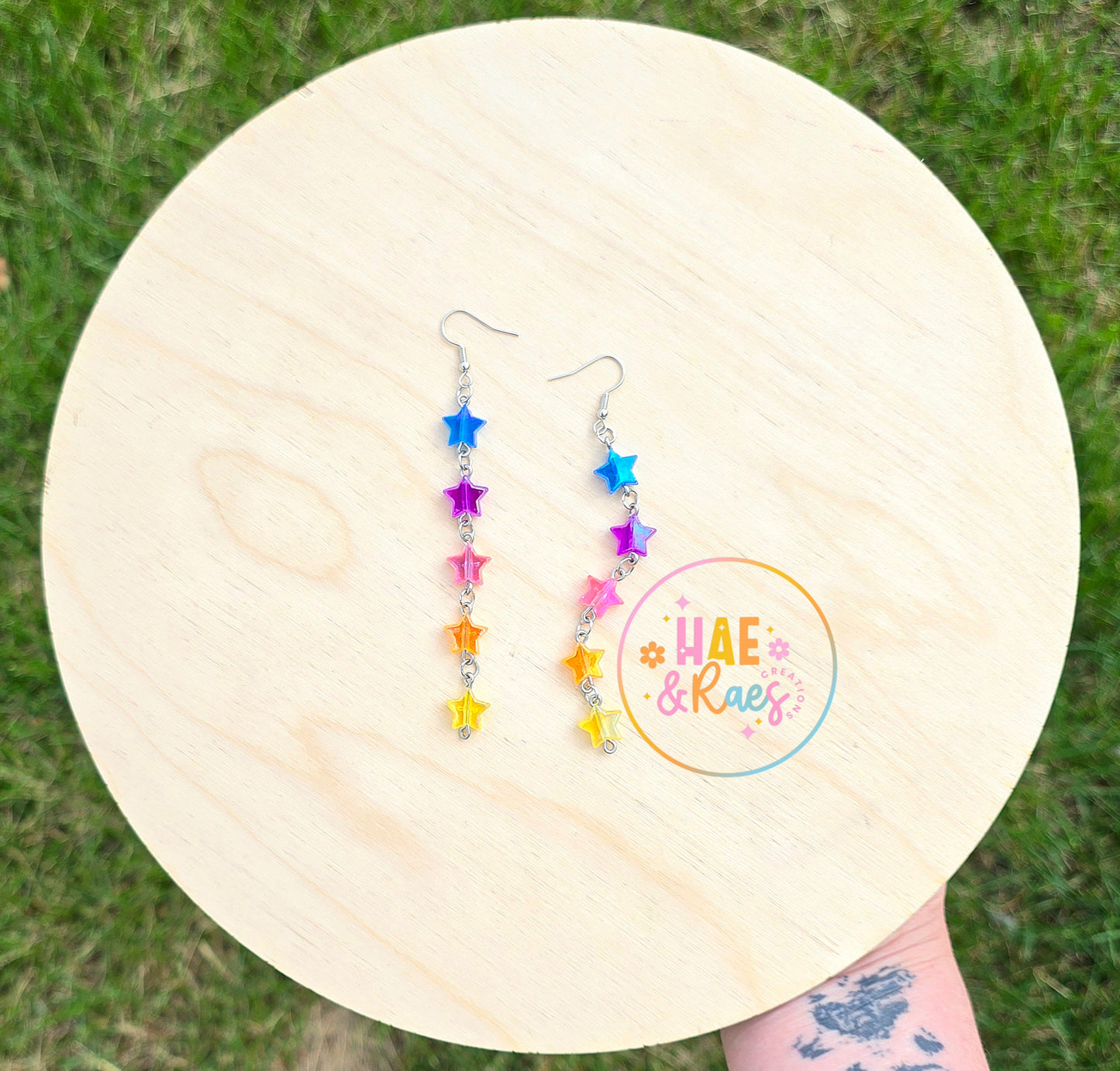 Stacked Star Earrings