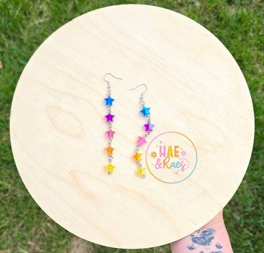 Stacked Star Earrings