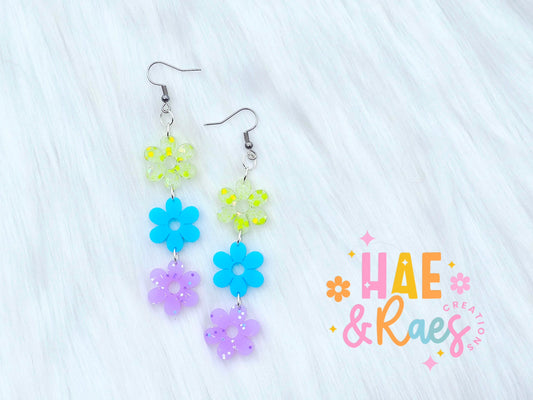 Popping Petal Earring Stacks