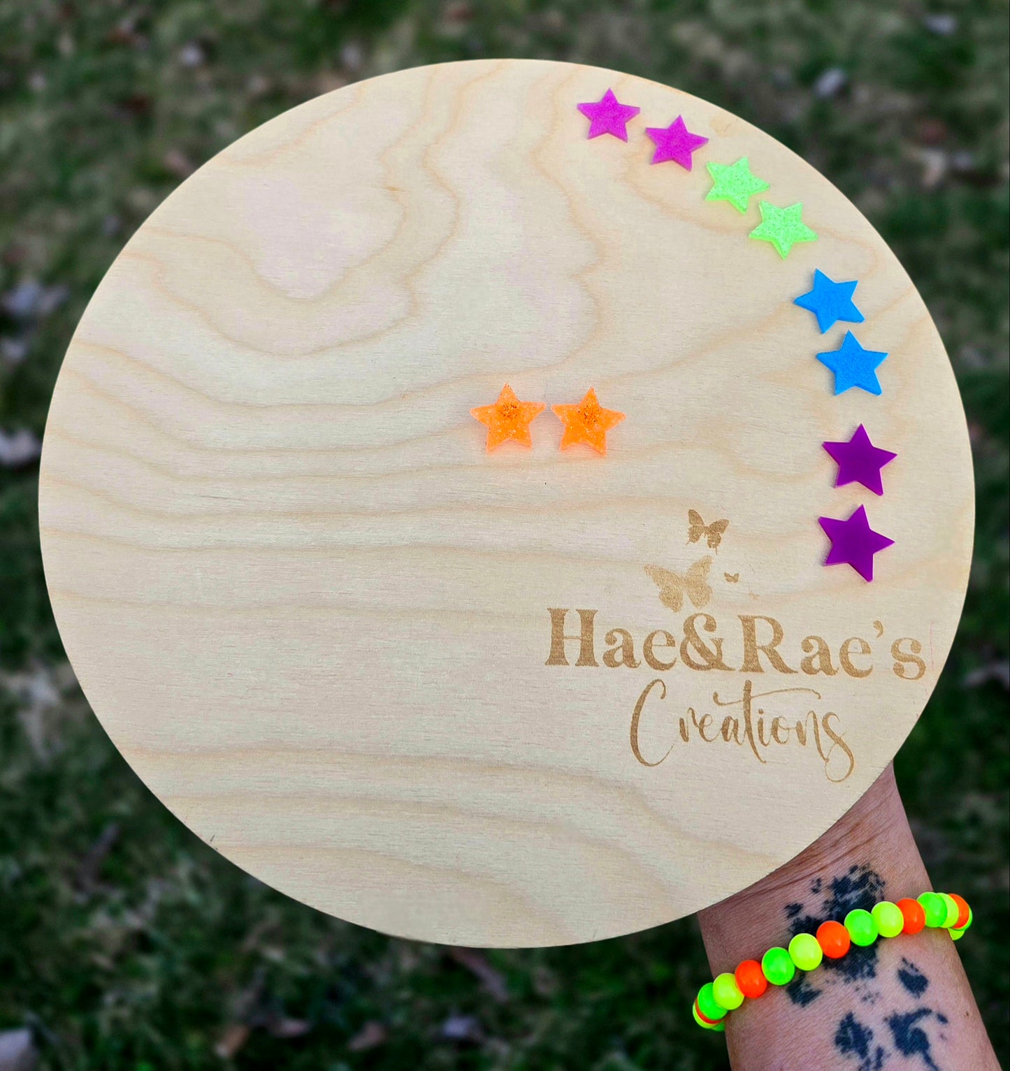 Neon Star Studs (5 Options)