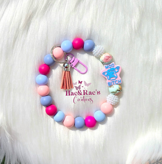 MOO B (Beaded Wristlet)