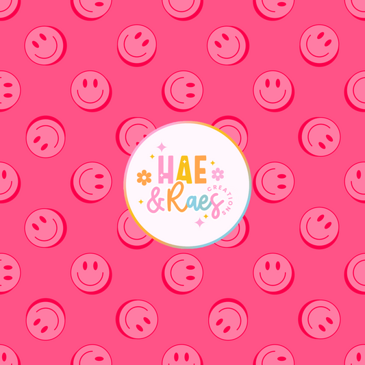 Pink Smiley Faces