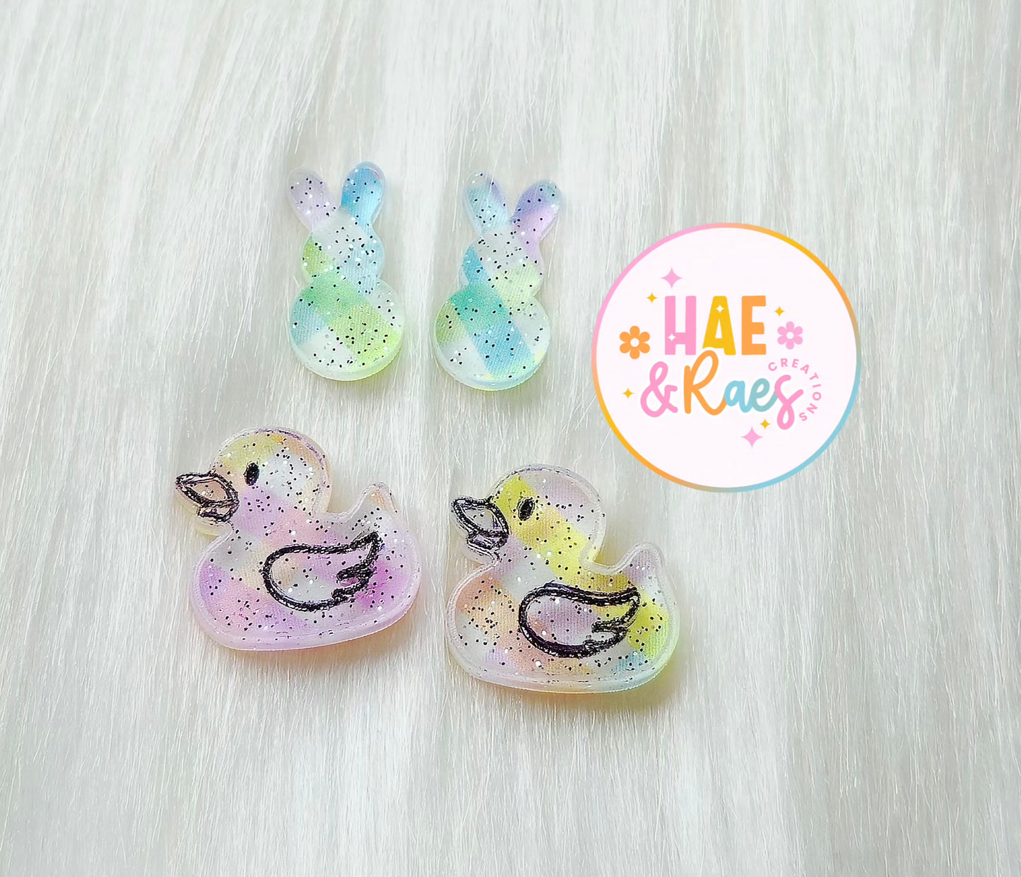 Easter Plaid Studs