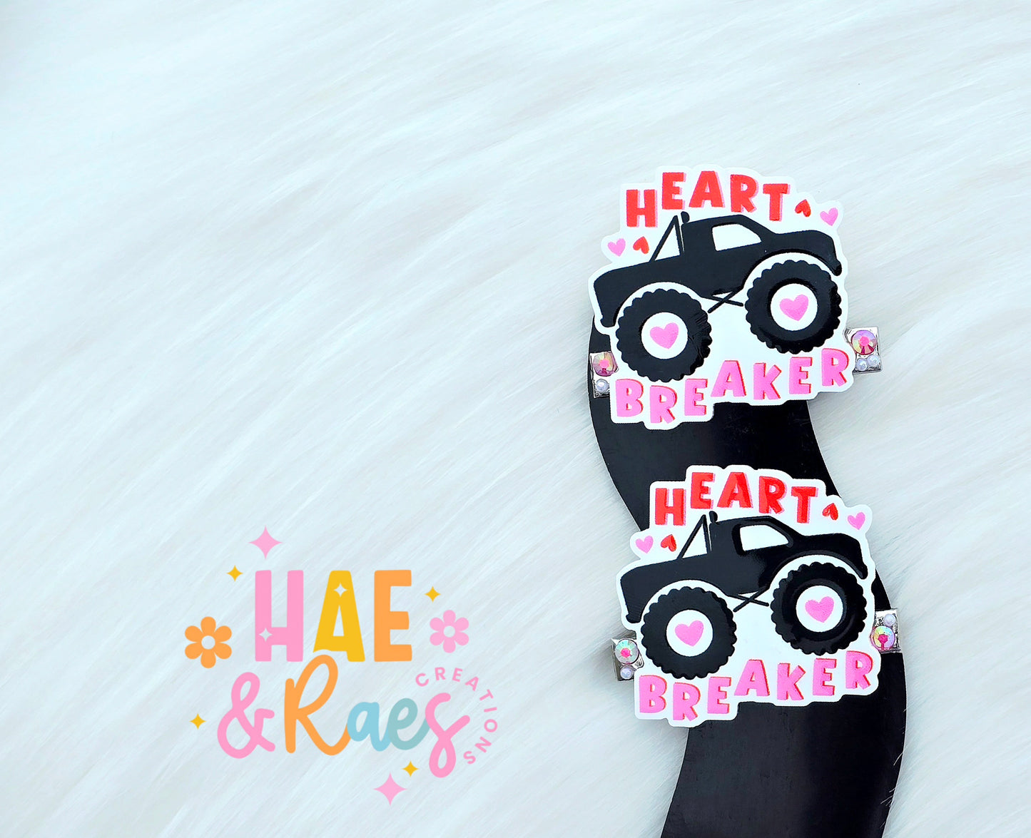 "Heart Breaker" Hairclips