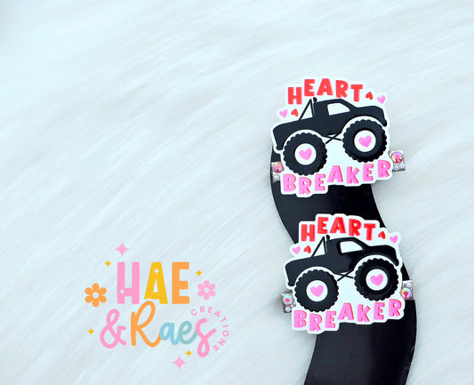 "Heart Breaker" Hairclips