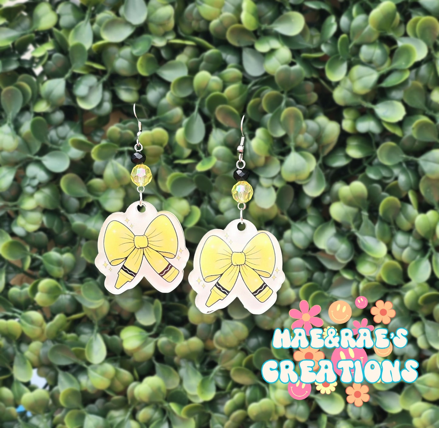 Crayon Bow Earrings 🖍 - 7 Colors