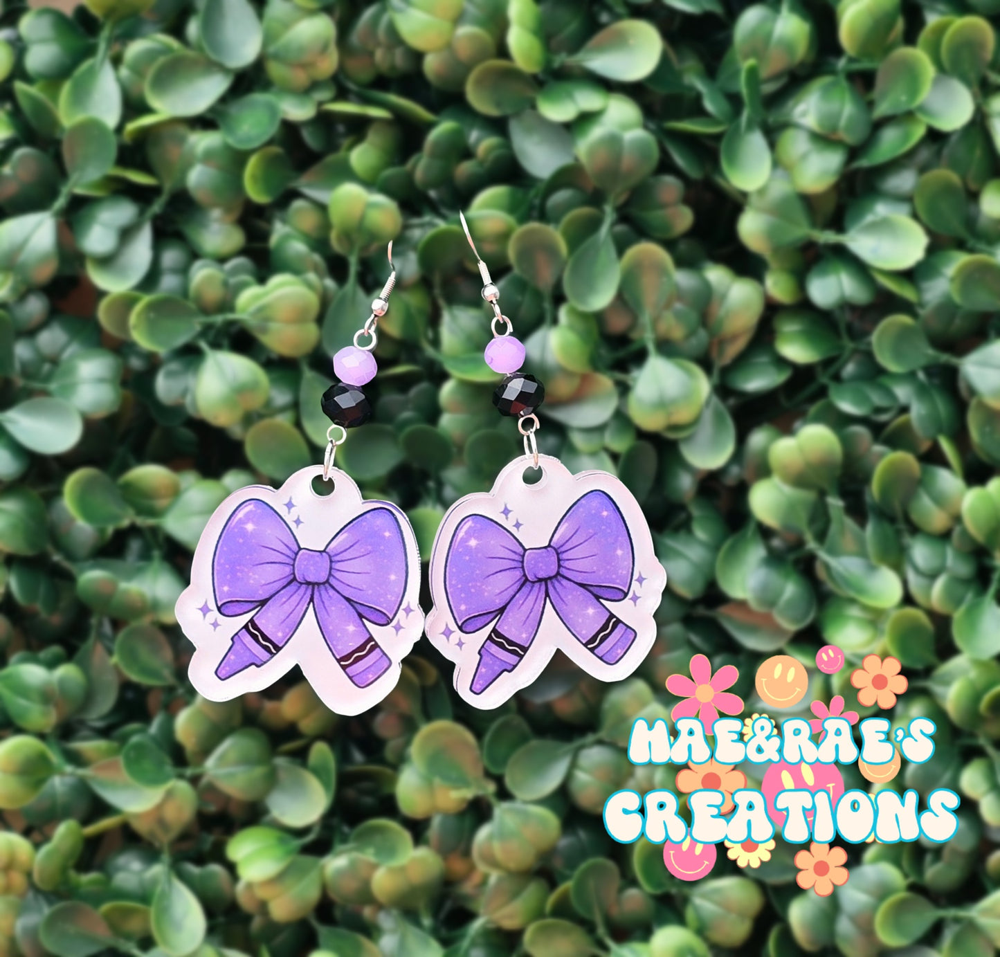 Crayon Bow Earrings 🖍 - 7 Colors