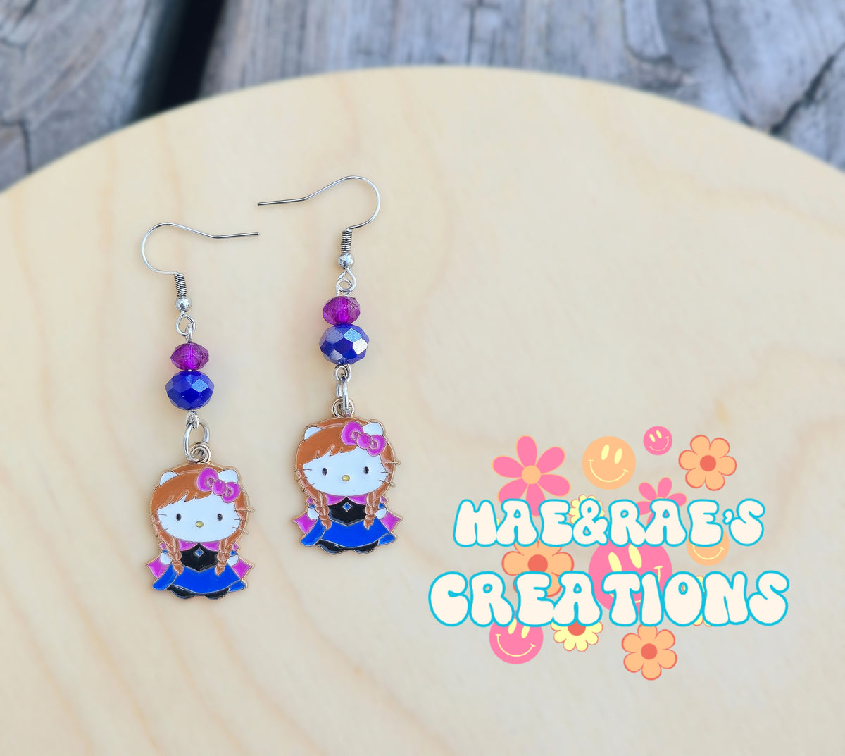 Princess Kitty Enamel Earrings - 5 Styles