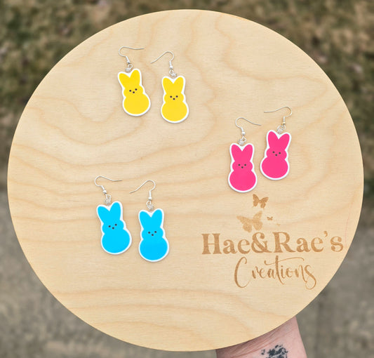 Bunny Marshmallow Earrings