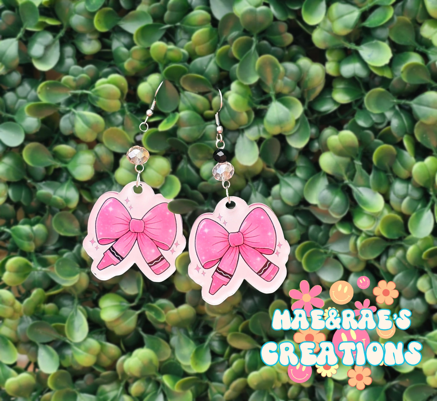 Crayon Bow Earrings 🖍 - 7 Colors