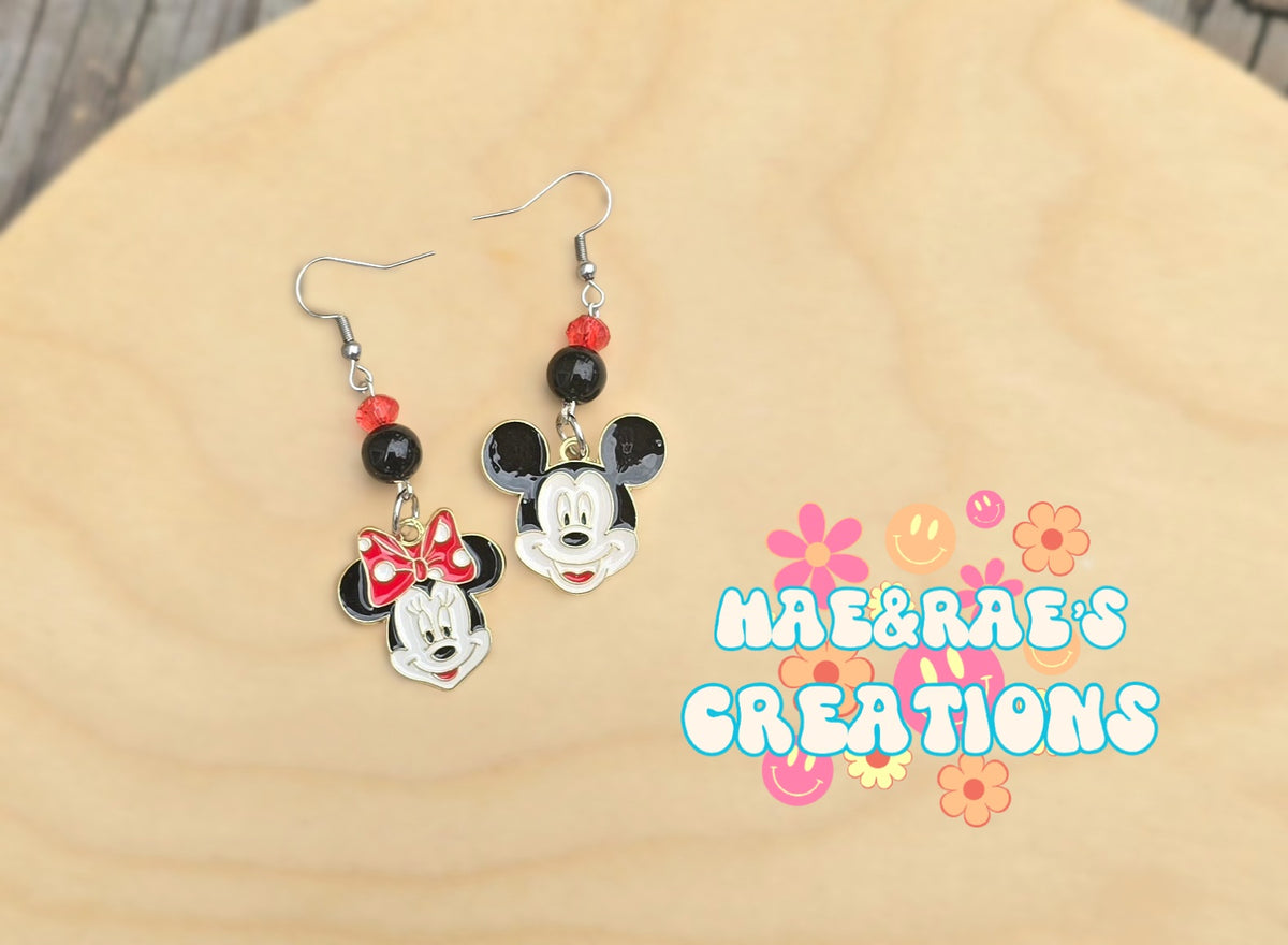 Mouse Enamel Earrings