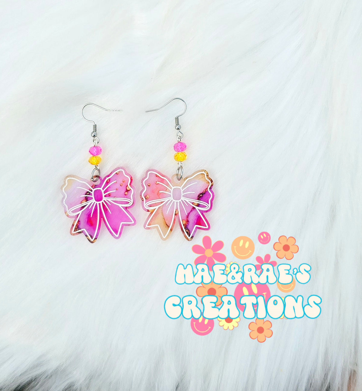Wavy Bow Earrings- 6 Styles