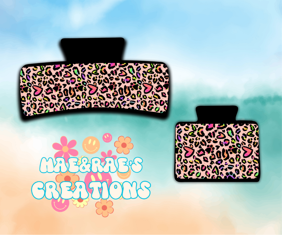 Neon Wildcat Claw Clip