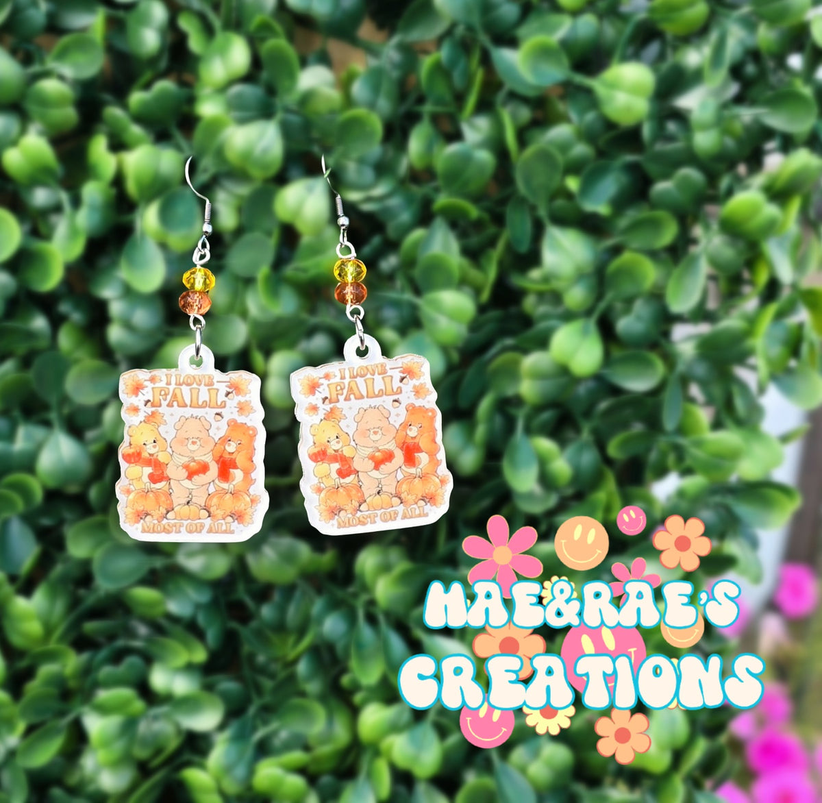 Fall Bears Earrings