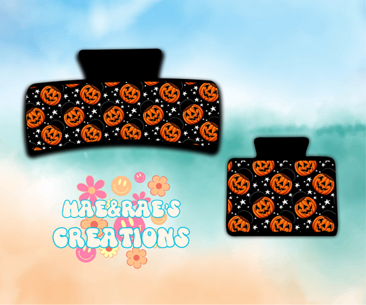 Night Pumpkin Claw Clip