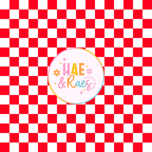 Checkered Red&White