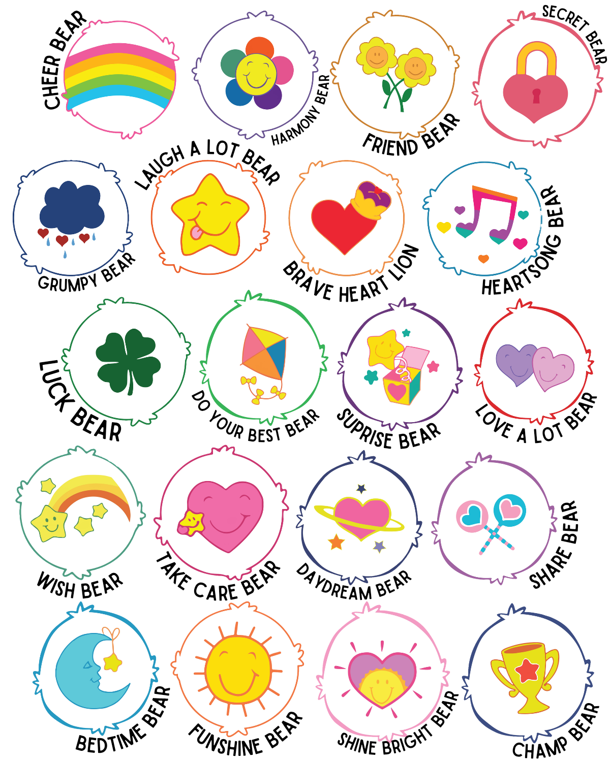 Bear Belly Badge Stacks (20+Styles)