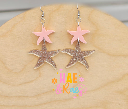 Starfish Stacked Earrings (2 Styles)
