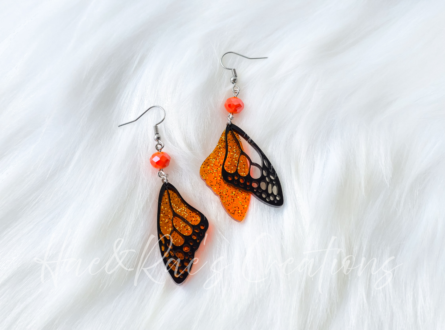 Whimsical Glitter Wing Earrings (4 Styles)