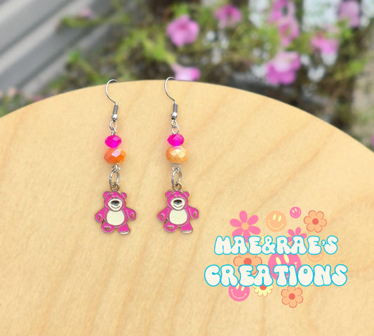 Lots Bear Enamel Earrings