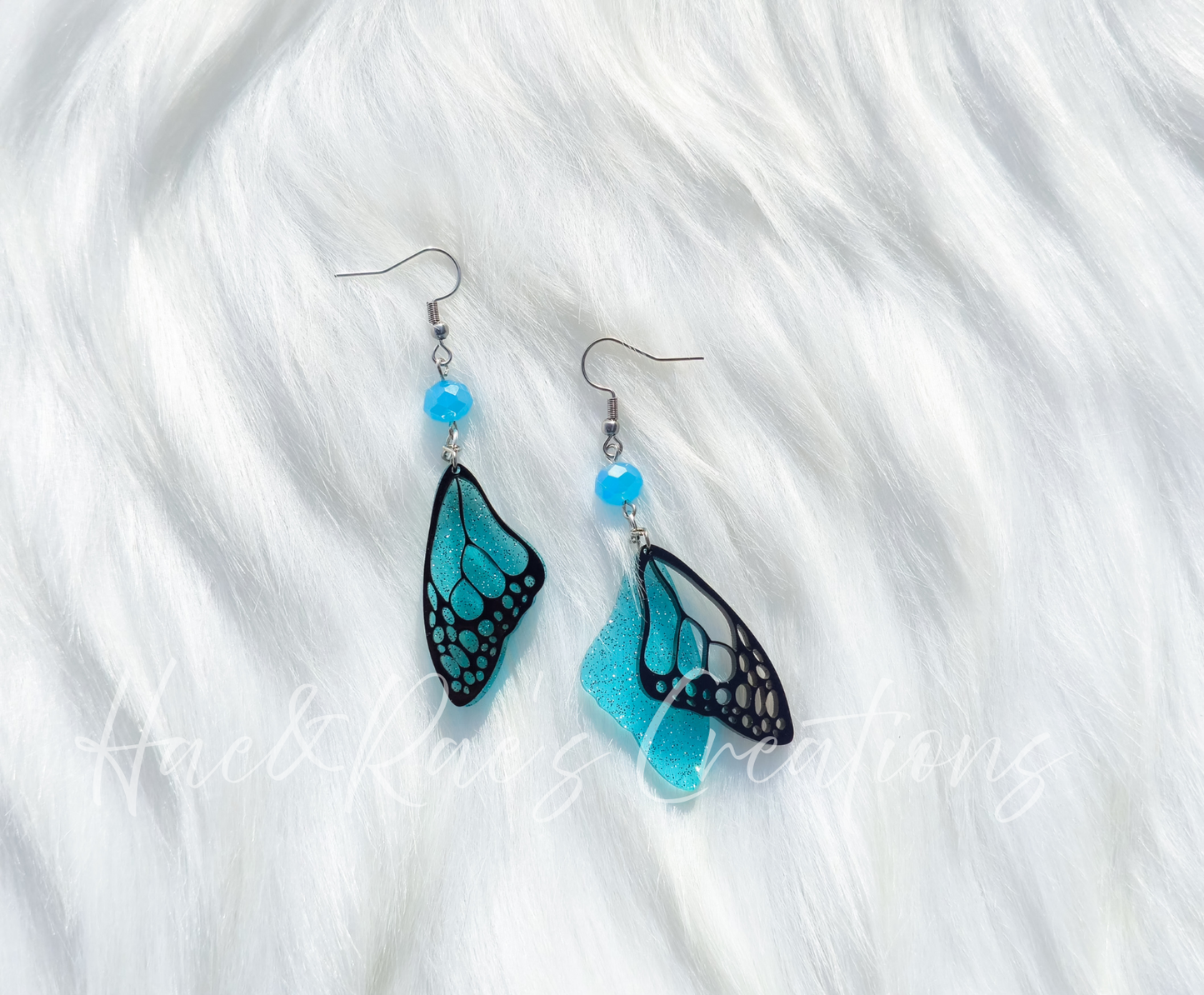 Whimsical Glitter Wing Earrings (4 Styles)