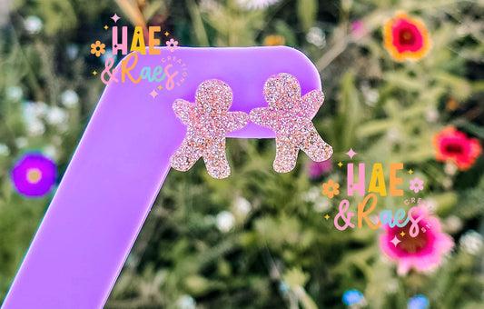 Rose Gold Gingerbread Studs