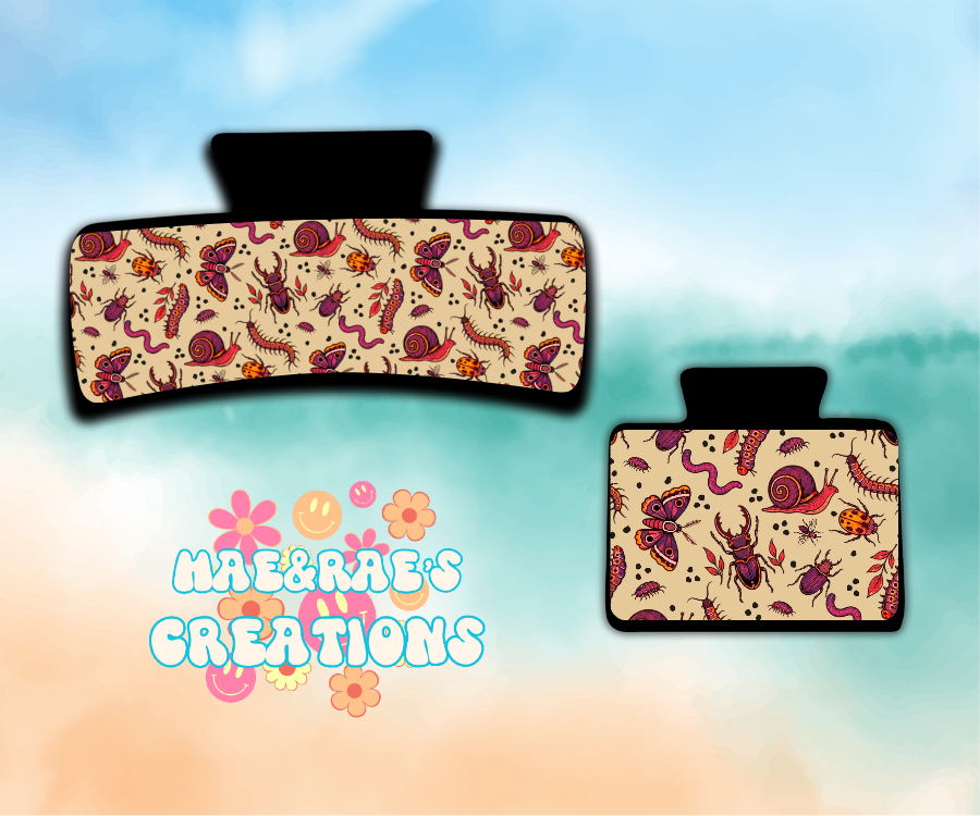 Boho Bugs Claw Clip - 2 Styles