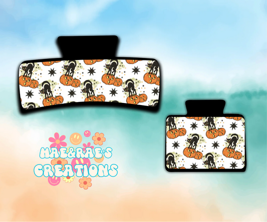 Pumpkin Patch Cat Claw Clip